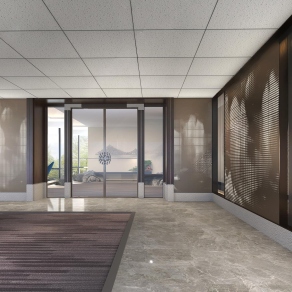 新中式公司前台3D模型下载